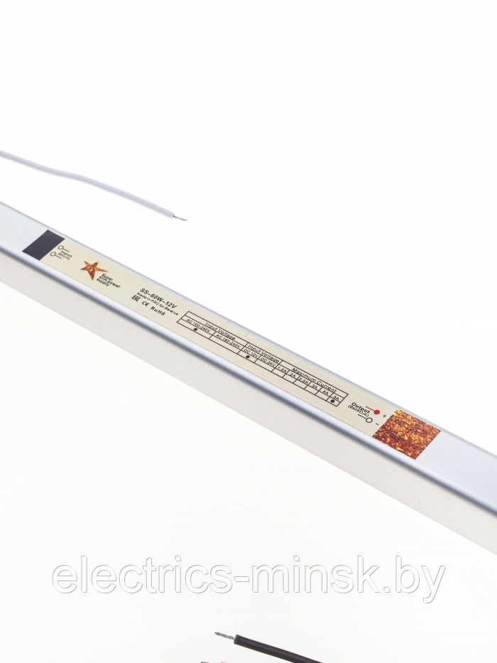 Блок питания 12V 60W для светодиодной ленты GS star Slim 3208