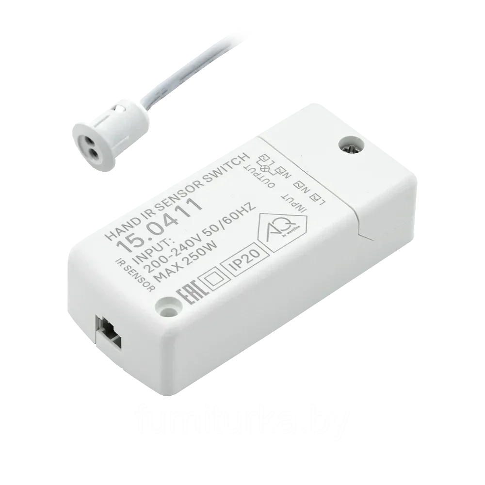 Выключатель AQ SWITCH инфракрасный двухфункциональный белый 220V 250W