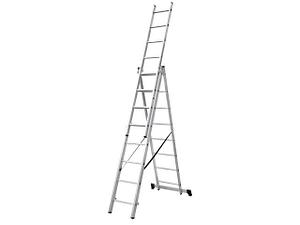 Лестница алюм. 3-х секц. 202/475/215см 3х8 ступ., 9,2кг PRO STARTUL (ST9944-08)