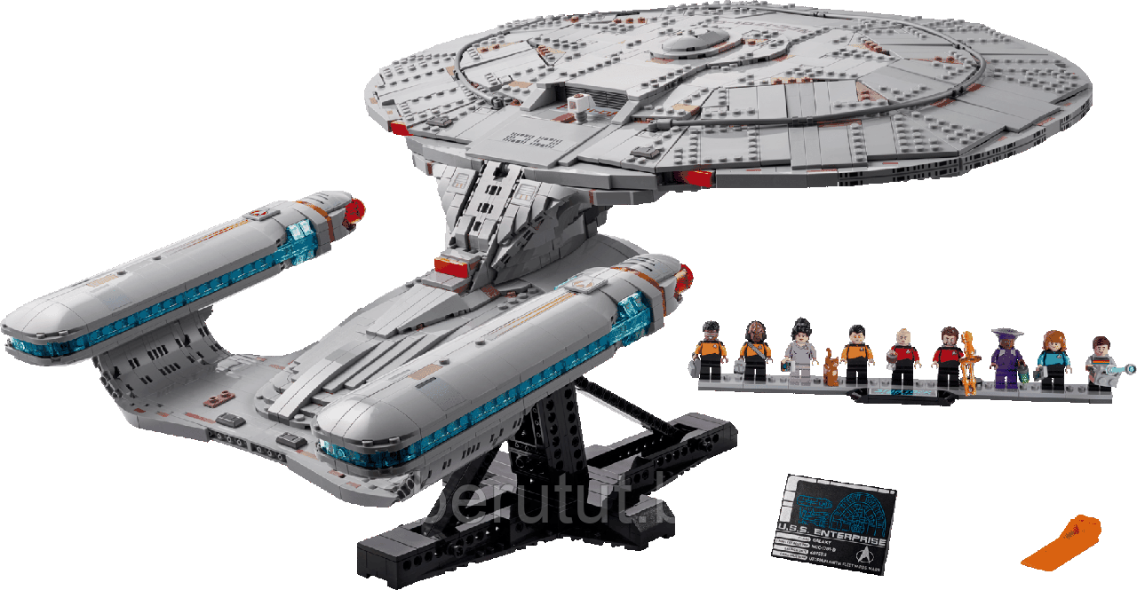 Конструктор Icons Энтерпрайз корабль Звездный Путь 3600 деталей аналог Lego