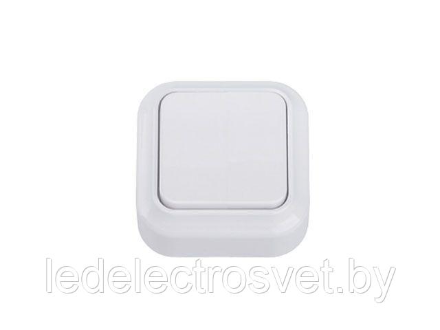 Выключатель 1 клав. (открытый, до 10А) белый, Вариант, Bylectrica