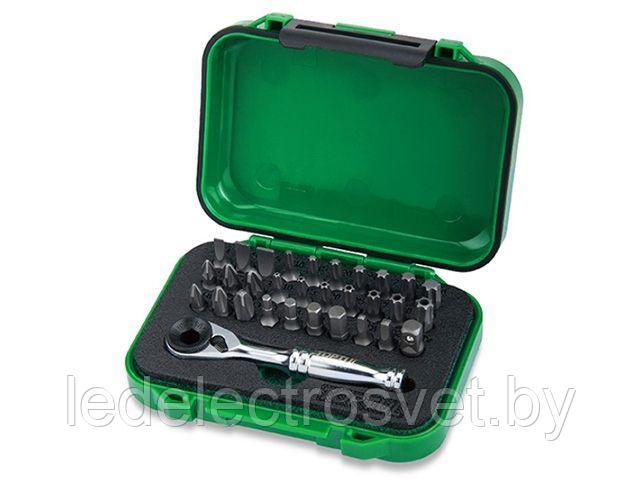 Набор бит 1/4" 31шт. с трещоткой TOPTUL