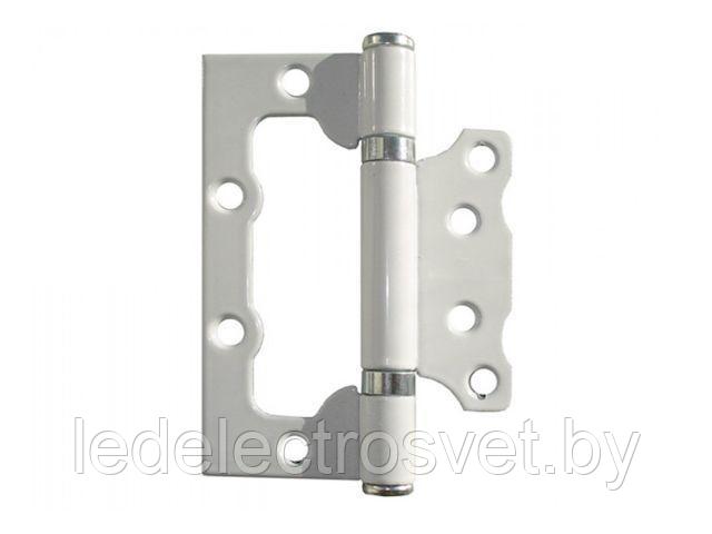 Петля 100 мм универсальная неврезная, белая (2 шт в зип-локе) STARFIX