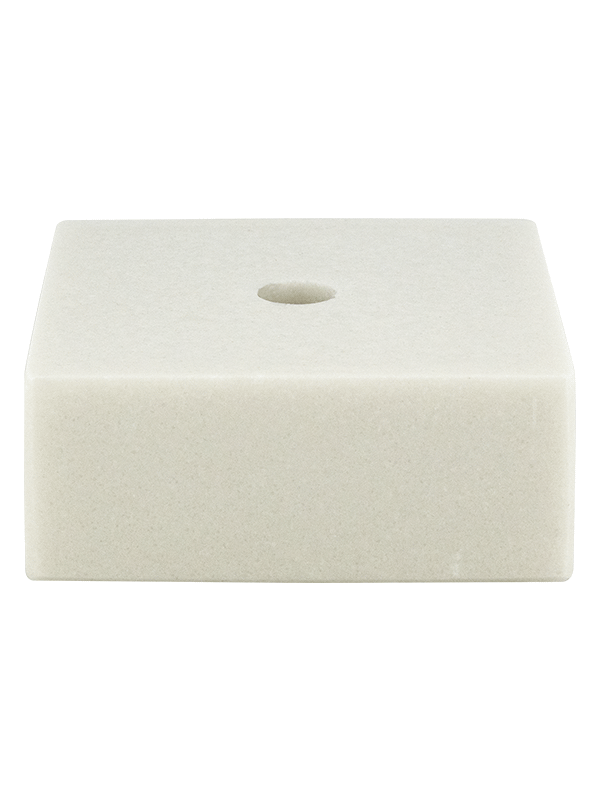 Постамент для фигурок искусственный камень,  белый, 55х55х20мм