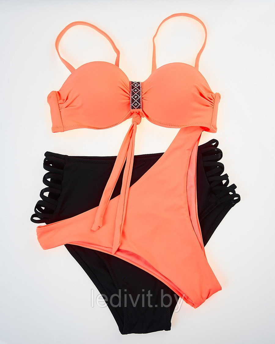 86346 C W Купальник раздельный 3-ка (40-48) (36, оранжевый)