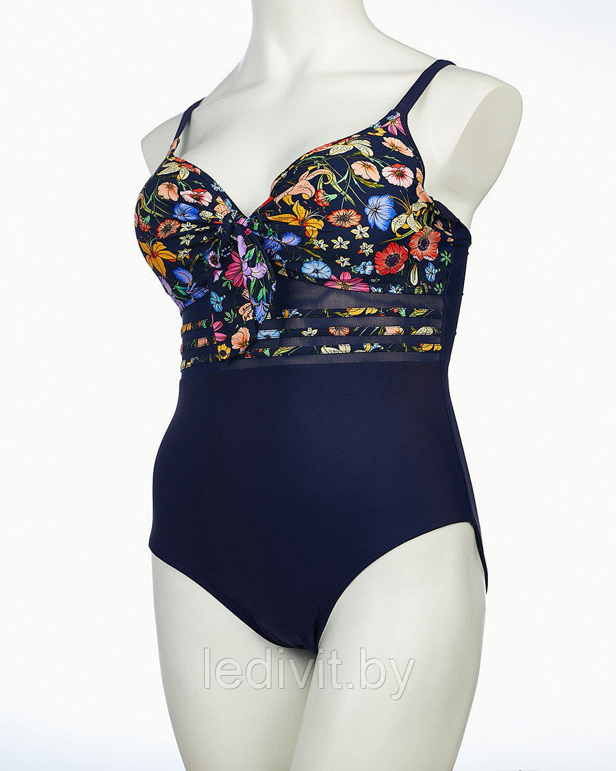 310 E Купальник сплошной (48-56) (42, т.синий)