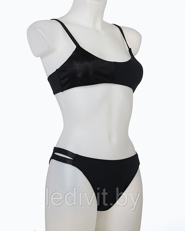 86122 W Купальник раздельный (40-48) (36, черный-черный)