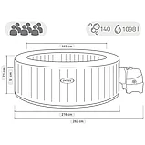 Надувной гидромассажный спа-бассейн Intex PureSpa Bubble Massage, фото 8