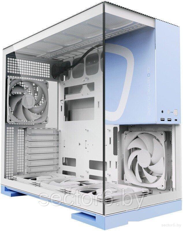 Корпус Geometric Future Model 5 5FAN (белый/голубой)