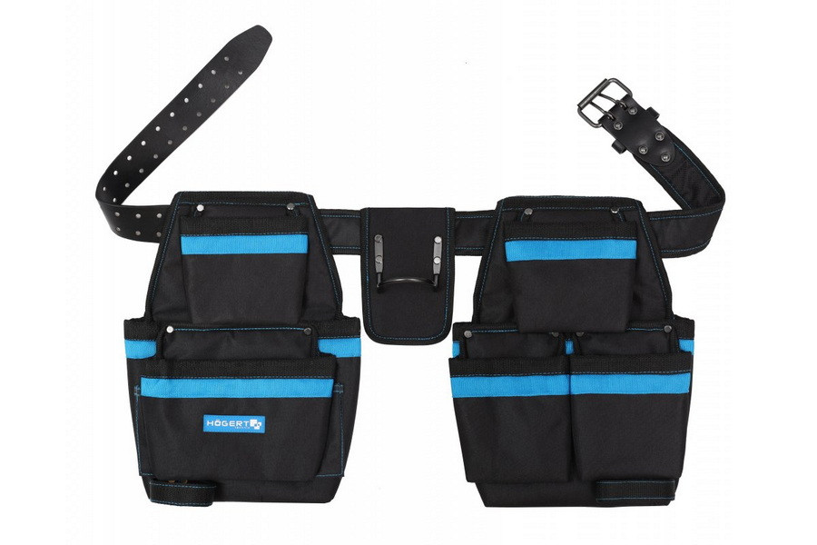 Пояс для инструментов Work Belt, полиэстер 600D, 35,5×24см, 15 карманов - HT7G240