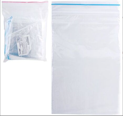 Пакеты с защелкой ПВД, 25*35 см, 28-35 мкм, 100 шт/уп.,  Masterbag