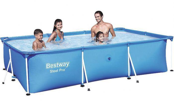 BESTWAY Бассейн каркасный прямоугольный 300х201х66 см, 3300л., 56404