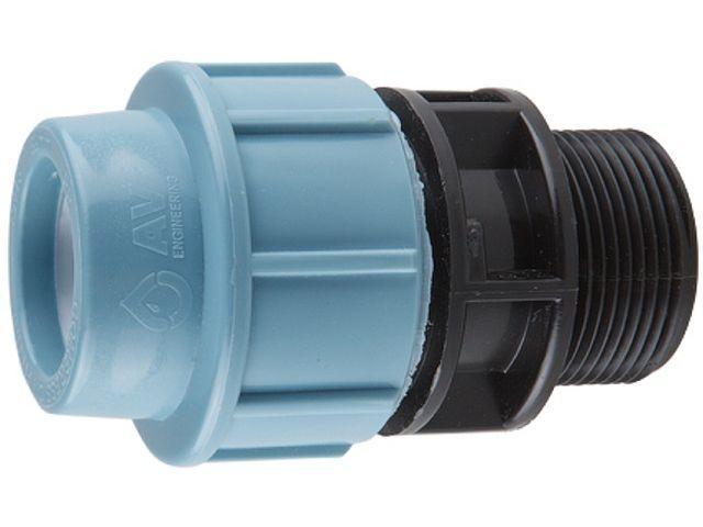 Ниппель 50 х 1 1/4" нар. (для ПЭ труб), AV Engineering