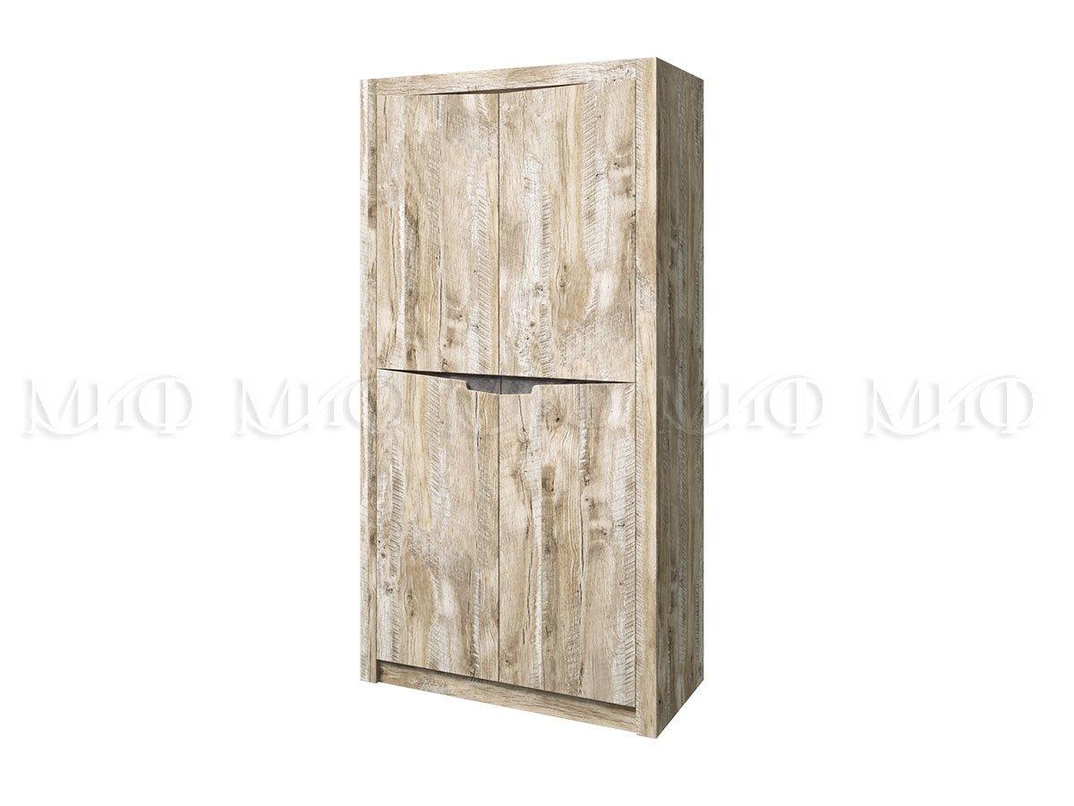 Шкаф 2-х створчатый РИВЬЕРА (Дуб Юкон/ Дуб Юкон, Бетон темный) МиФ