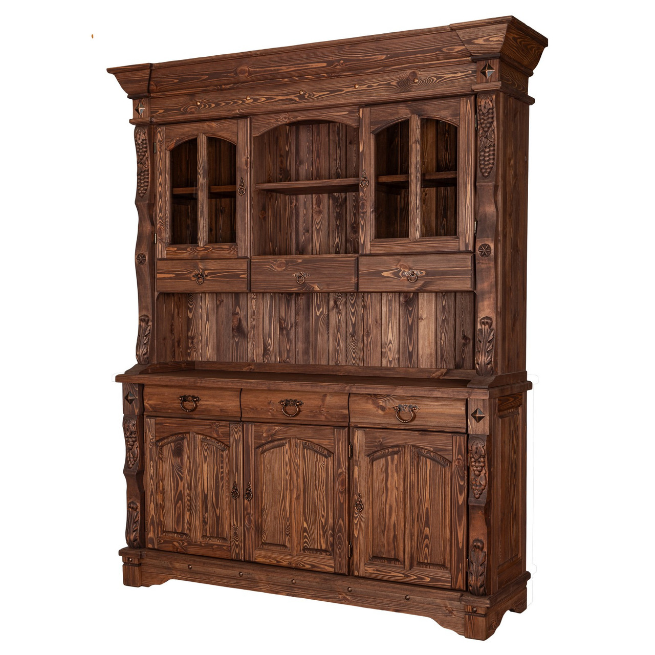 Буфет из массива сосны Викинг GL 05/01 (Орех)