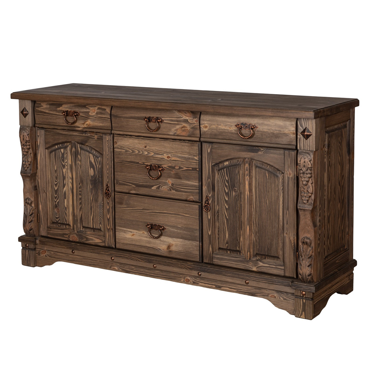 Комод из массива сосны Викинг GL 05/01 с ящиками (венге)