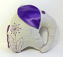 Подушка-игрушка "Слон", фиолетовый. арт. ПИ0004