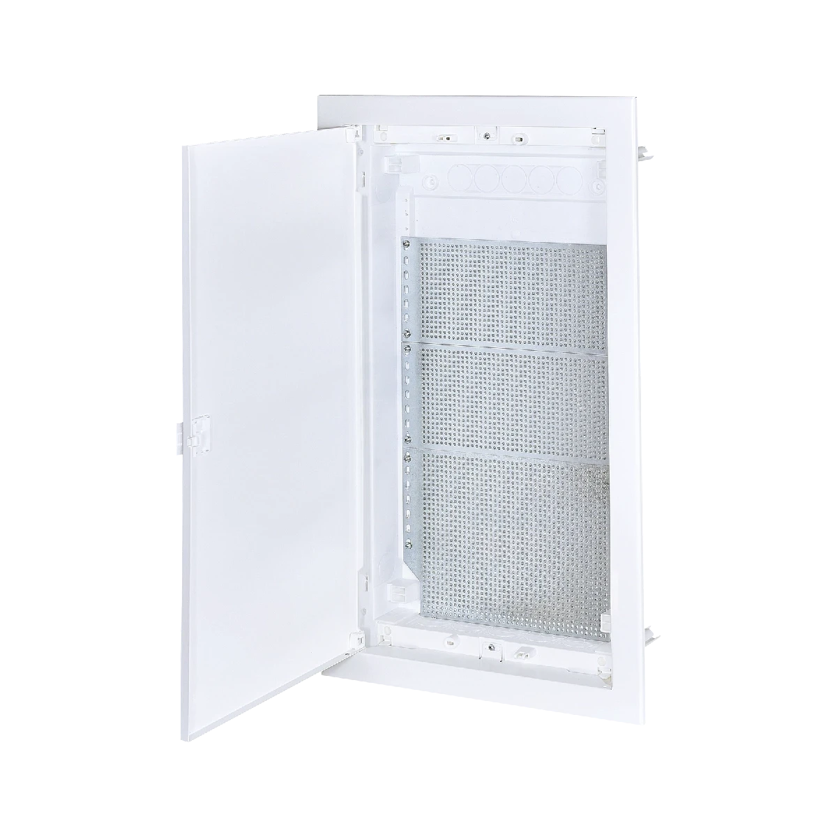 U36FSW IT PL, Щит встраиваемый мультимедийный, 3 ряда, белая дверца, IP40