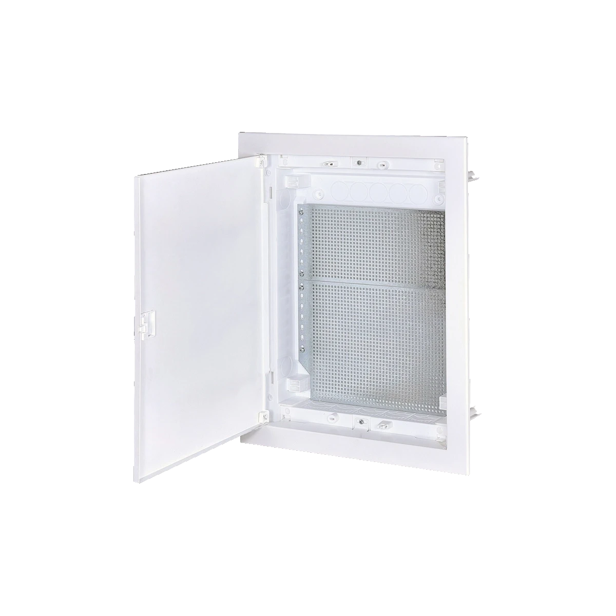 U24FPW IT PL, Щит встраиваемый мультимедийный, 2 ряда, белая дверца, IP30