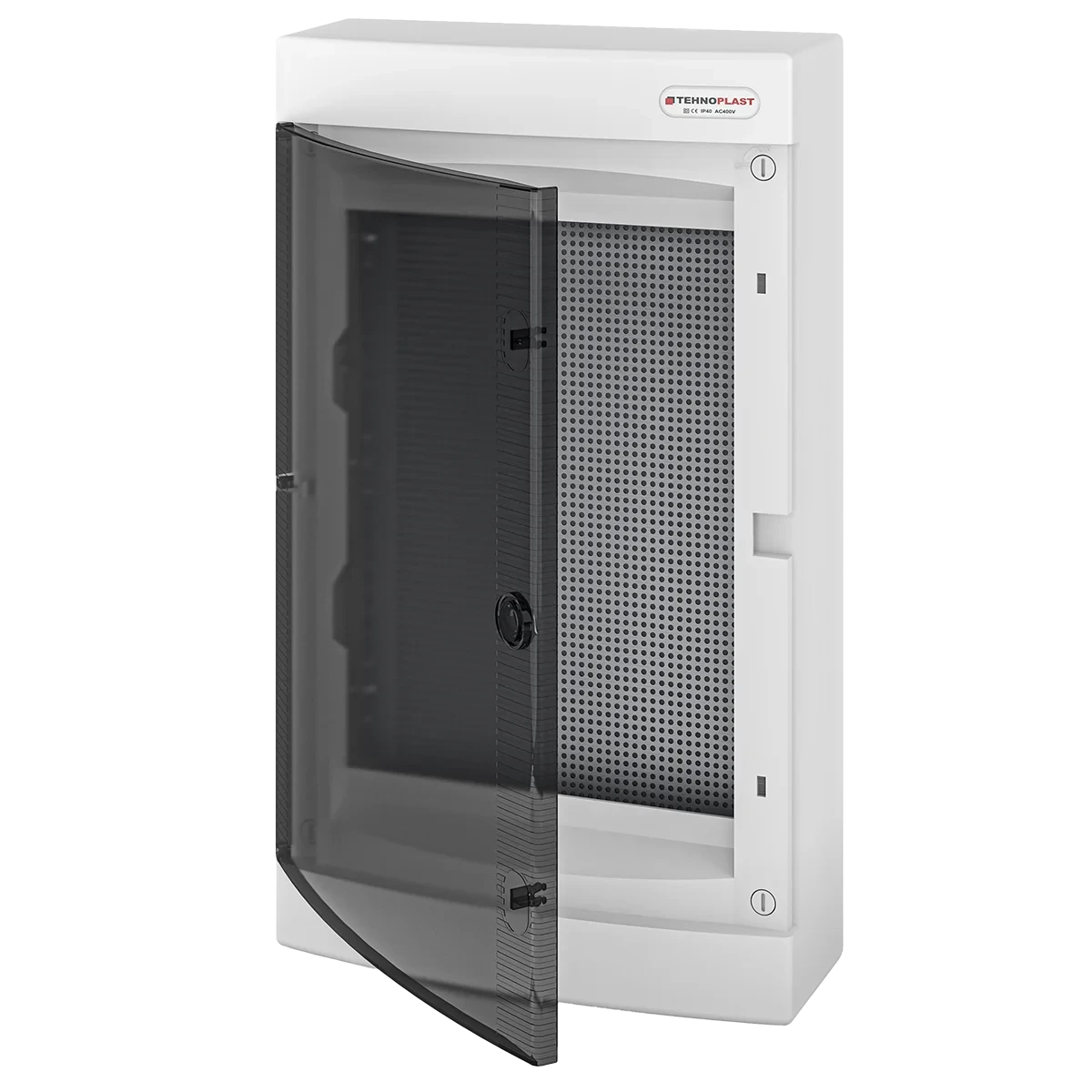 N36C IT, Щит навесной мультимедийный, 3 ряда, прозрач. дверца, IP40