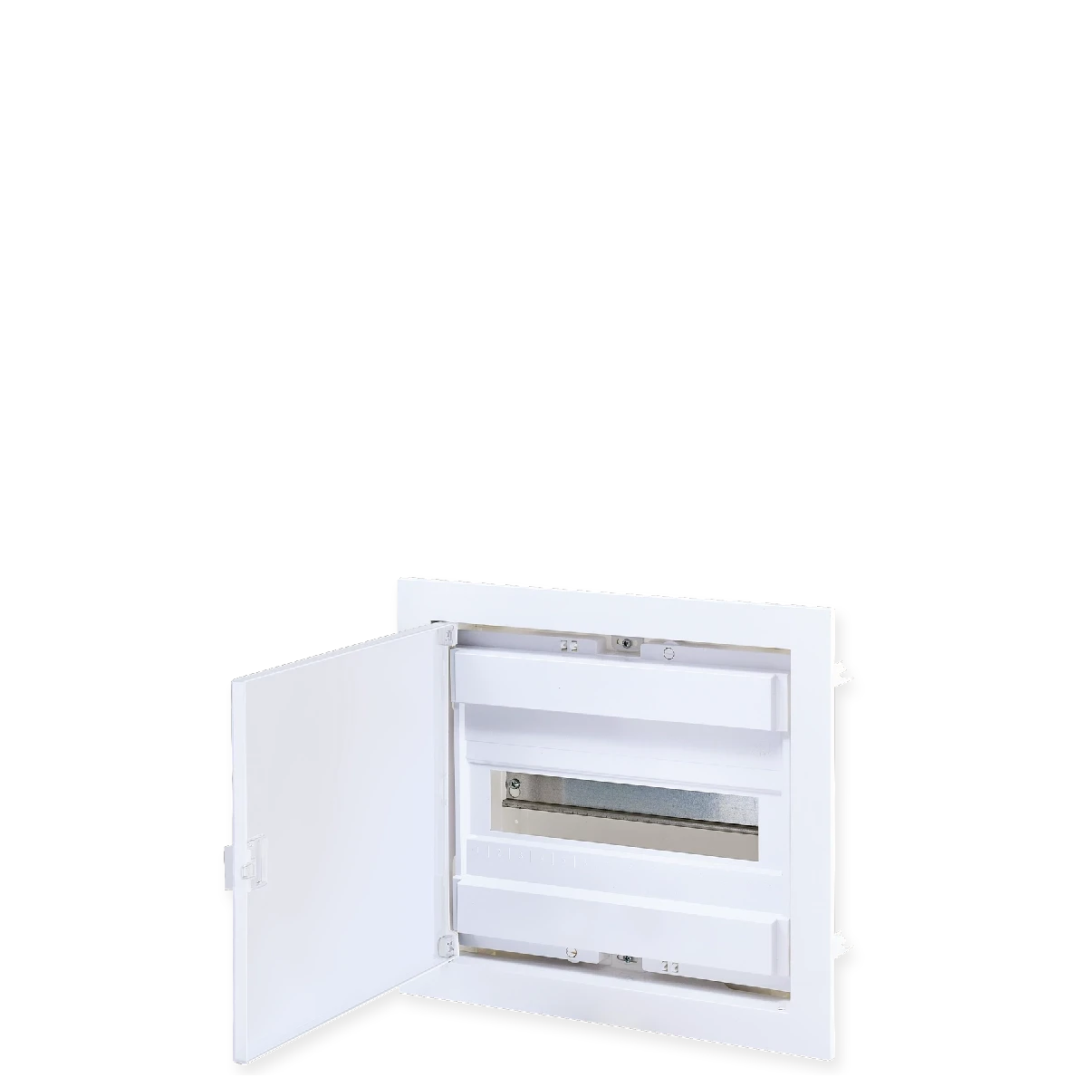 U12FPW, Щит встраиваемый, 1 ряд, 12+2 мод., белая дверца, IP40