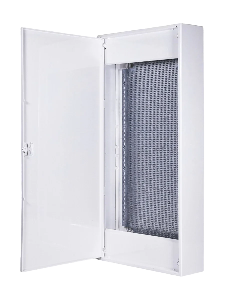 N48-ALFA W IT, Щит навесной мультимедийный, 4 ряда, белая дверца, IP40