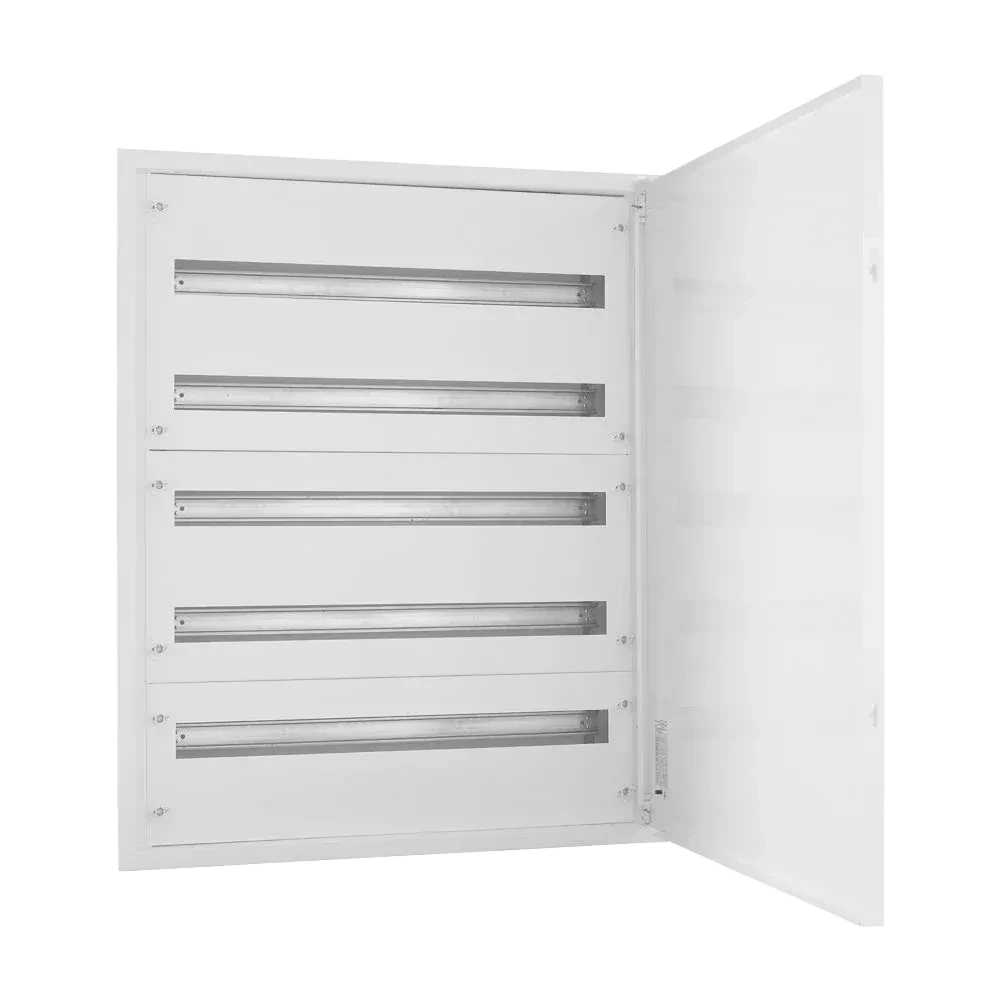EMFF5 165W, Щит встраиваемый металлический, 5 рядов, 165 мод., белая дверь, IP30