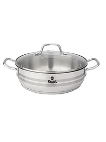 Жаровня из нержавеющей стали RASHEL (серия Гретта)  26х9 см, 4.5л  R-1/269