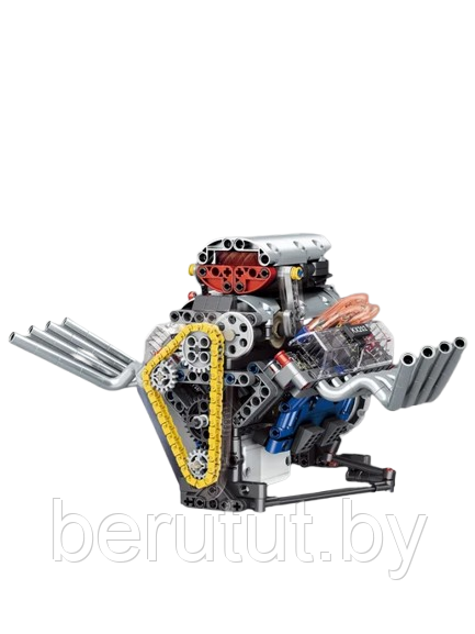 Конструктор двигатель V8 665 деталей аналог Lego