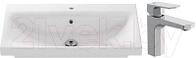 Умывальник со смесителем Cersanit Moduo 80 / S-UM-MOD80/1 + 63055