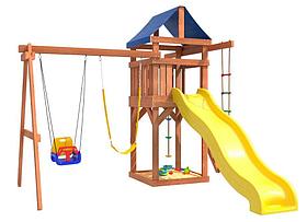 Игровой комплекс National Tree Company с качелями 3 в 1 и гибкими подвесными IgroWoods ДП-15