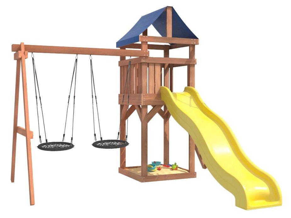 Игровой комплекс National Tree Company Классик с качелями гнездо 60см IgroWoods ДКП-6