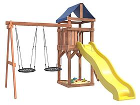 Игровой комплекс National Tree Company Классик с качелями гнездо 60см IgroWoods ДКП-6