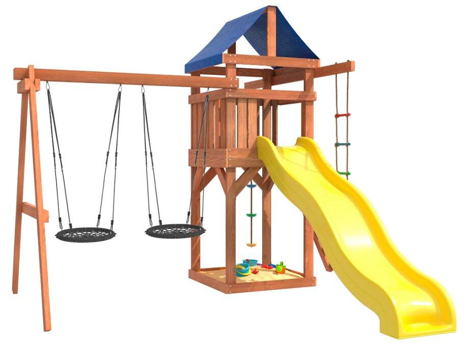 Игровой комплекс National Tree Company с качелями гнездо 60 IgroWoods ДП-6