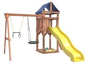Игровой комплекс National Tree Company Классик с трапецией и качелями гнездо 60см IgroWoods ДКП-14