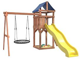Игровой комплекс National Tree Company Классик с качелями гнездо 100см IgroWoods ДКП-12