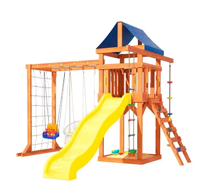 Игровой комплекс National Tree Company с рукоходом подвесным креслом и качелями ДКПМ-11