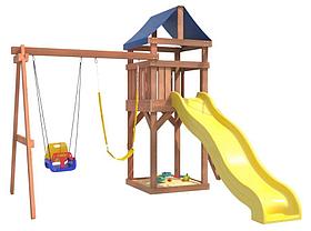 Игровой комплекс National Tree Company Классик с качелями 3в1 и гибкими подвесными ДКП-15