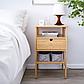 IKEA NORDKISA Тумба прикроватная, бамбук, 40x40 см, фото 4