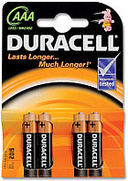 DURACELL LR03/MN 2400 2BPx6  AAA Батарейка щелочной элемент питания 1шт