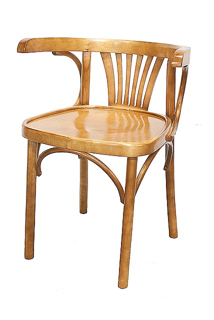 Кресло из дерева с подлокотнииками Марио Люкс (КМФ 256) краситель 311 - фото 1 - id-p1267544
