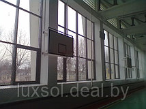 Заградительная/защитная безузловая сетка для окон и стен спортзала (ячейка 35 х 35 мм)