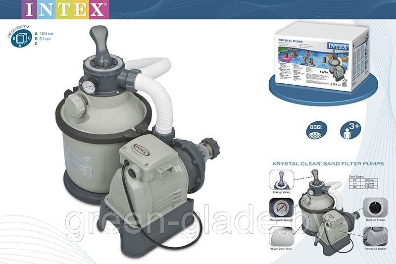 Песочный фильтр-насос Intex 28644,производ.4500 л/час