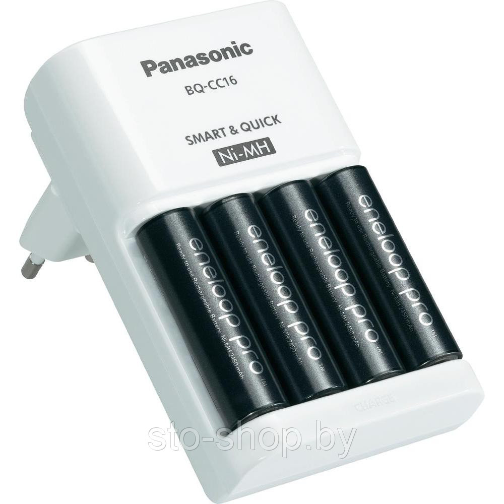 Panasonic Eneloop pro BQ-CC16 2550 mAh Зарядное устройство + 4 аккумулятора Panasonic AA Eneloop pro