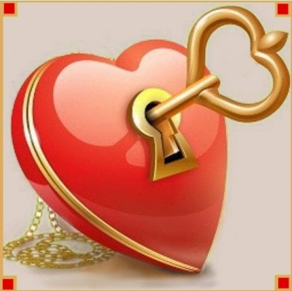 Картина стразами "Ключ от сердца"