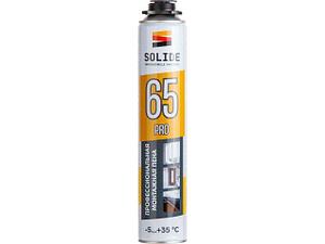 Пена монтажная профессиональная всесезонная SOLIDE Foam Pro 65 (750мл)