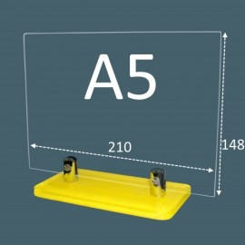 Менюхолдер A5г с металлическим креплением