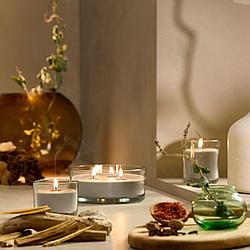 IKEA  LOTSFÅGEL Ароматич свеча в стакане, 3 фитиля