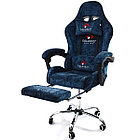 Массажные кресла Calviano Вибромассажное кресло Calviano AVANTI ULTIMATO blue fabric, фото 2