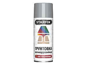 Грунтовка антикоррозийная серый STARFIX 520мл (7040) (Серое окно)